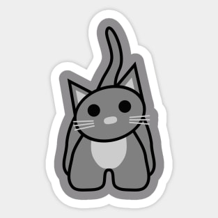 Cat Chummy (Grey) Sticker